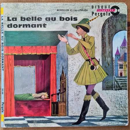 Disque vinyle 45 tours La Belle au bois dormant pour enfant vendu par Rêves de Fil.