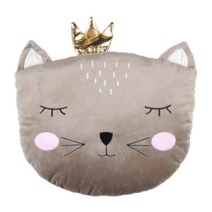 Coussin Poupette le chat, vendu par rêves de fil.