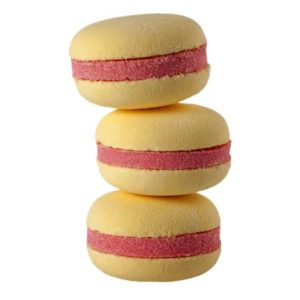 Macaron de bain effervescent parfum vendu par rêves de fil