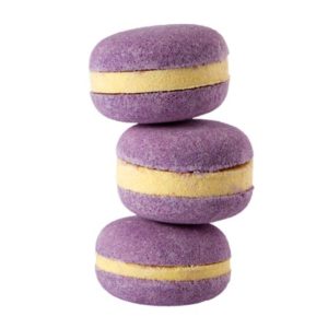 Macaron de bain effervescent parfum vendu par rêves de fil