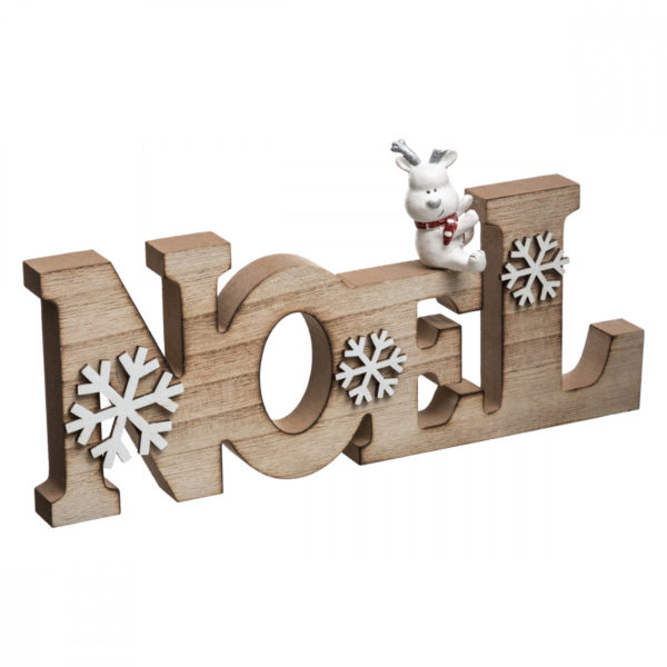 Décoration de Noël, Mot NOEL en bois, vendu par rêves de fil.