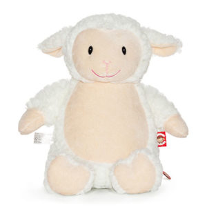 Peluche Cubbies mouton à personnaliser, vendu par rêves de fil.