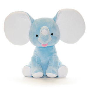 Peluche Cubbies éléphant bleu à personnaliser, vendu par rêves de fil.