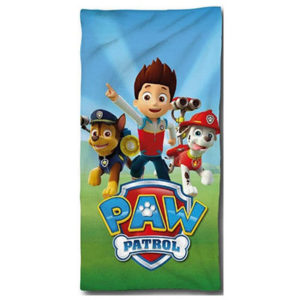 Serviette de bain ou de plage Pat Patrouille personnalisable vendu par rêves de fil.