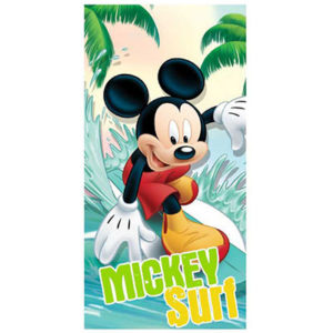 Serviette de bain ou de plage Mickey personnalisable, vendu par rêves de fil.