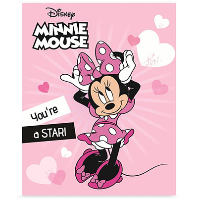 Plaid, couverture Minnie personnalisable vendu par rêves de fil.