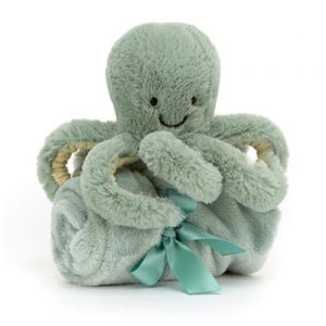 Jellycat peluche pieuvre avec doudou personnalisable rose vendu par rêves de fil