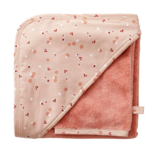 Cape de bain + gant collection Blooming Day, vendu par Rêves de fil.