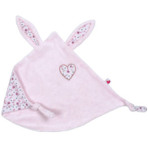 Doudou lapin petit cœur collection Frenchy Liberty, vendu par Rêves de fil.
