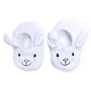 Chaussons velours brodé "Petit Lapin", vendu par Rêves de Fil.