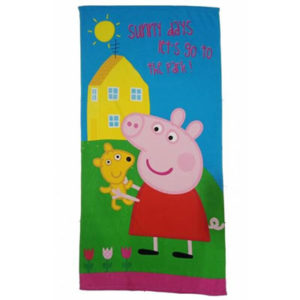 Serviette de bain ou de plage peppa Pig George personnalisable, vendu par rêves de fil.