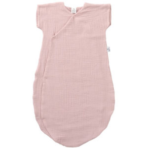 Gigoteuse d'été forme kimono, collection Mix & Match, couleur rose pétale. Vendu par Rêves de fil.