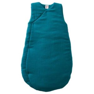 Gigoteuse forme kimono, collection Mix & Match, couleur vert paon. Vendu par Rêves de fil.