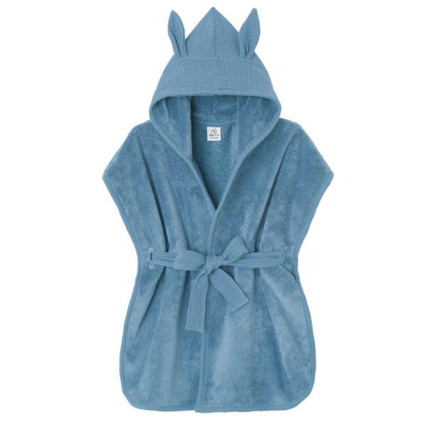 Peignoir bambou et gaze de coton bleu BB and Co par rêves de fil