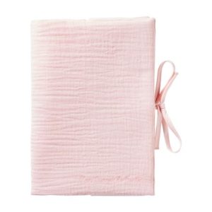 Protège carnet de santé collection Mix & Match, couleur rose blush. Vendu par Rêves de fil.