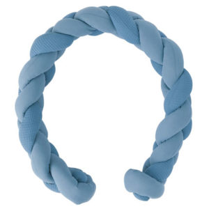 Tresse ouatinée multi-usages, longueur 200cm environ, collection Mix & Match, couleur BLEUE PIERRE. Vendu par Rêves de Fil.