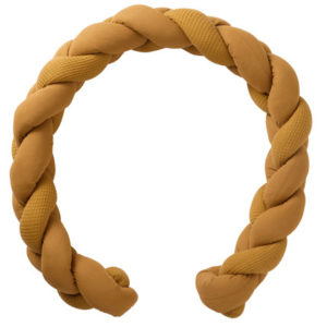 Tresse ouatinée multi-usages, longueur 200cm environ, collection Mix & Match, couleur havane. Vendu par Rêves de Fil.