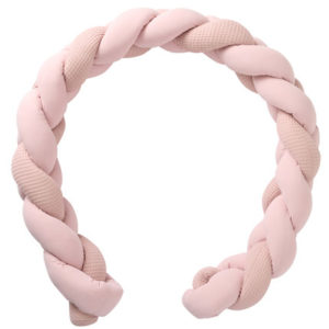 Tresse ouatinée multi-usages, longueur 200cm environ, collection Mix & Match, couleur rose blush. Vendu par Rêves de Fil.