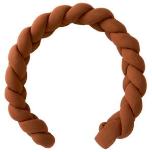 Tresse ouatinée multi-usages, longueur 200cm environ, collection Mix & Match, couleur toffee. Vendu par Rêves de Fil.