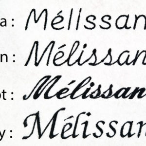 typographie pour votre broderie personnalisée par rêves de fil