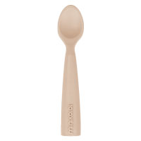 Cuillère 100% silicone alimentaire, couleur nude. Vendu par Rêves de Fil.