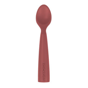 Cuillère 100% silicone alimentaire, couleur terracotta. Vendu par Rêves de Fil.