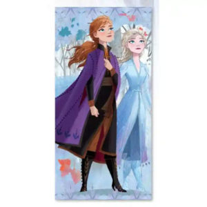 Serviette de bain ou de plage La Reine des Neiges personnalisable, vendu par rêves de fil.