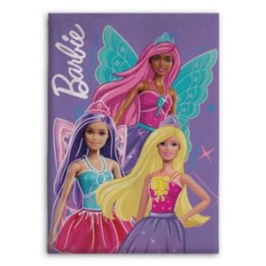 Plaid, couverture Barbie personnalisable, vendu par rêves de fil.