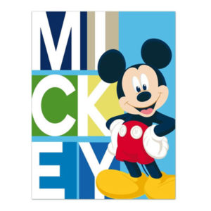 Plaid, couverture Mickey personnalisable, vendu par rêves de fil.