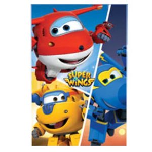 Plaid, couverture Super Wings personnalisable, vendu par rêves de fil.