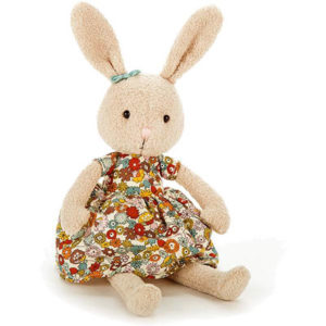 Peluche Jellycat fleur bunny par rêves de fil pour retrouver le jumeau de la peluche perdue