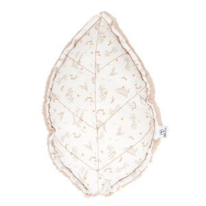 Coussin déco forme feuillle coton imp. angora beige – Daydream BB&co par rêves de fil