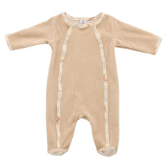 Dors-bien hiver velours beige / jardin enchanté – Enchanted Garden