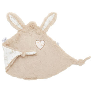 Doudou lapin petit cœur – fausse fourrure coton imprimé de Bb&co vendu par rêve de fil