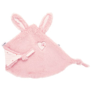 Doudou lapin petit cœur – fausse fourrure coton imprimé de Bb&co vendu par rêve de fil