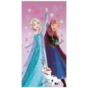 Serviette de bain ou de plage La Reine des neige love personnalisable, vendu par rêves de fil.