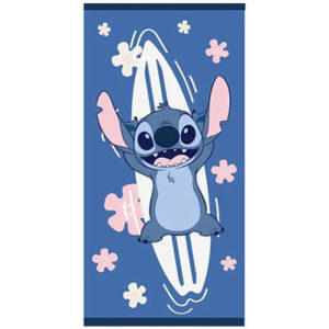 Serviette de bain ou de plage Stitch surf personnalisable vendu par rêves de fil.