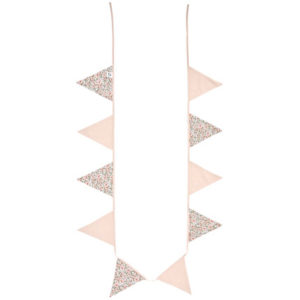 Guirlande fanions coton (longueur 250 cm) imp. liberty beige- Afternoon Tea