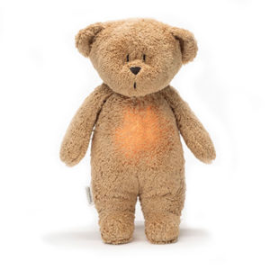 Moonie – ourson nature bio avec sons & lumières vendu par rêves de fil