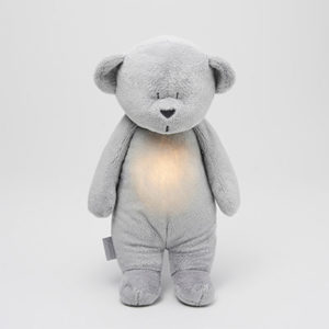 MOONIE peluche ourson, Peluche Apaisante Bruits Blancs & Veilleuse Bio par reves de fil