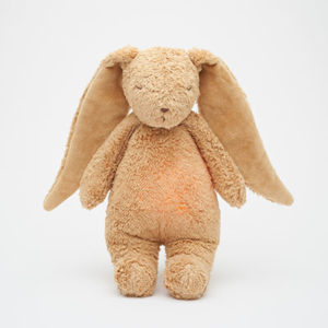 Moonie Peluche lapin nature bio avec sons & lumières marron vendu par rêves de fil