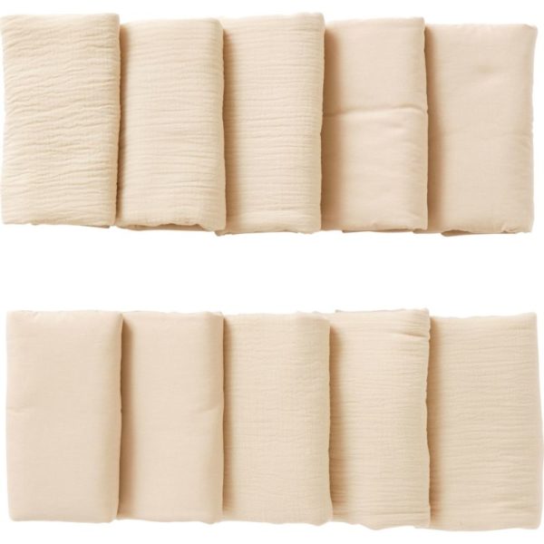 Tour de lit modulable et respirant avec 10 éléments. Collection Mix & Match, couleur biscuit. Vendu par Rêves de Fil.