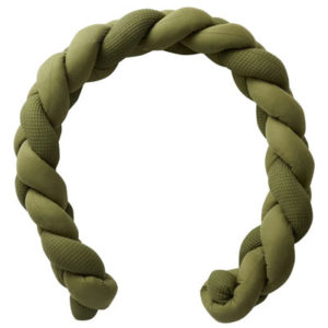 Tresse ouatinée multi-usages, longueur 200cm environ, collection Mix & Match, couleur vert fougère. Vendu par Rêves de Fil.
