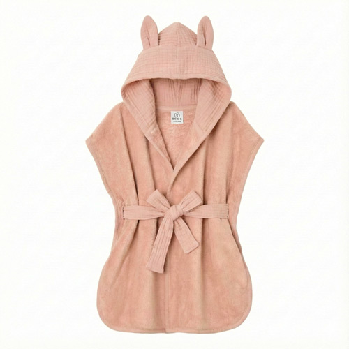 Peignoir bambou et gaze de coton mocha BB and Co par rêves de fil