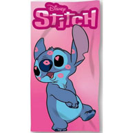 Serviette de bain ou de plage Stitch bisous personnalisable vendu par rêves de fil.
