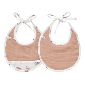 Lot de 2 bavoirs naissance – Cosy Forest