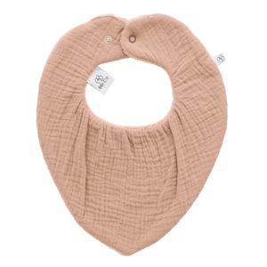 Un joli bandana absorbant en gaze de coton et éponge bambou à personnaliser, couleur Mocha. Vendu par Rêves de fil.