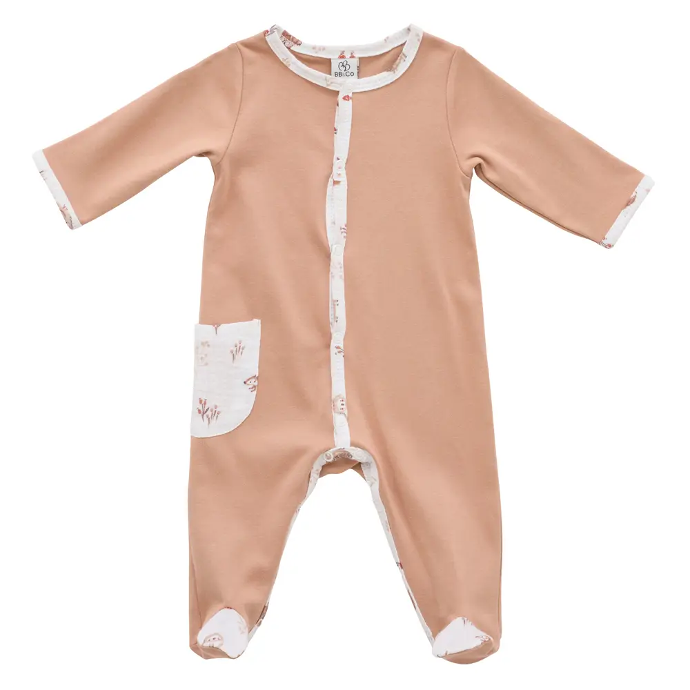 Dors-bien coton Mocha / clairière – Cosy Forest