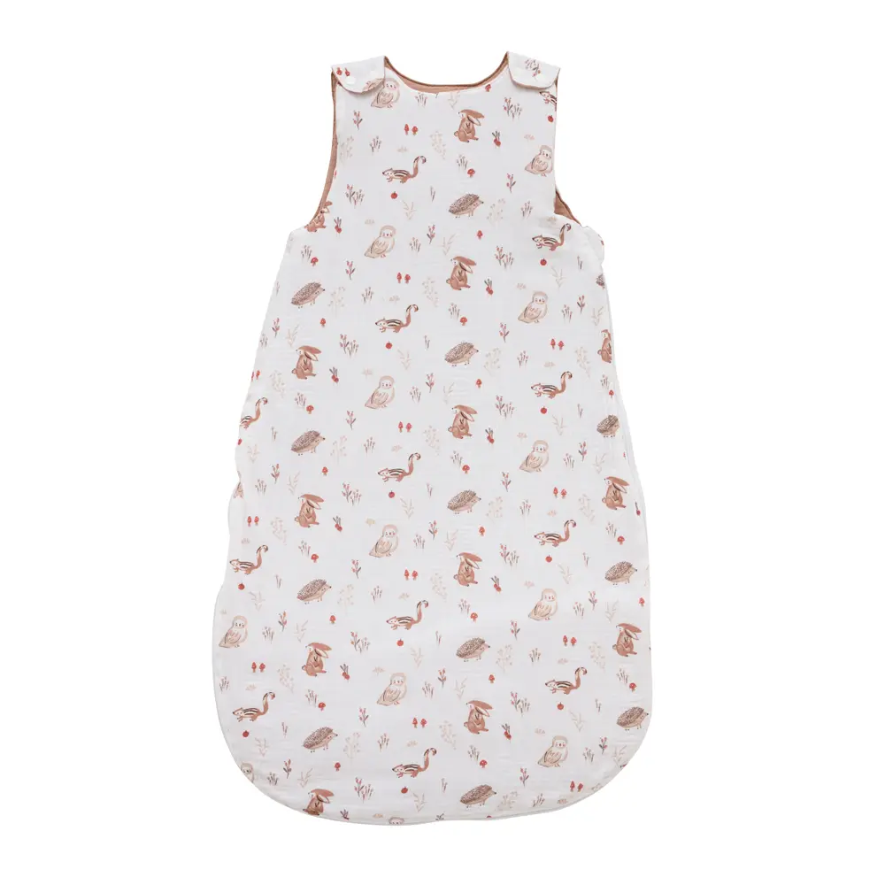 Gigoteuse gaze de coton clairière / Mocha – Cosy Forest