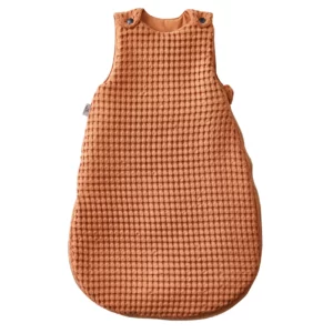 Gigoteuse ouatinée en coton gaufré cassonade de Bb&Co par reves de fil